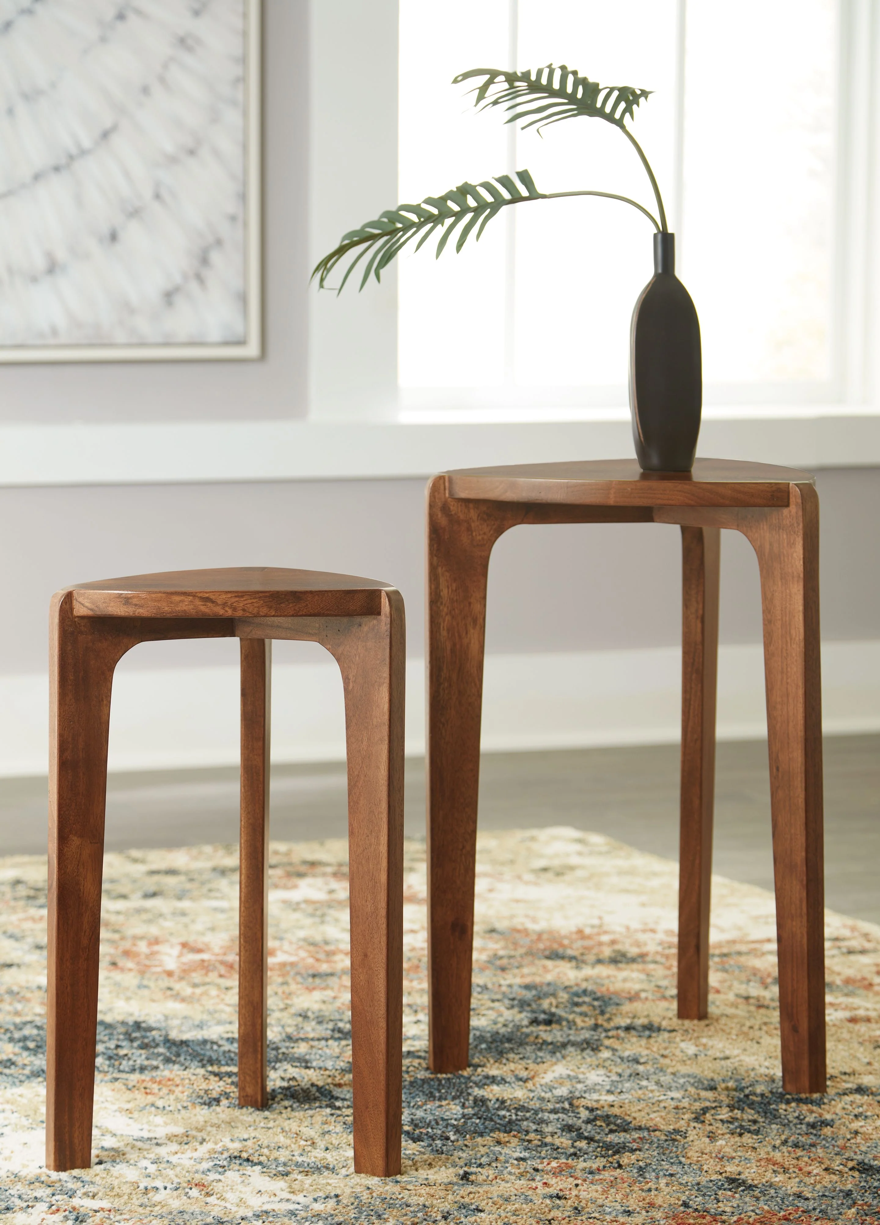 Brynnleigh - Accent Table Set (Set of 2) - Medium Brown - Image 2