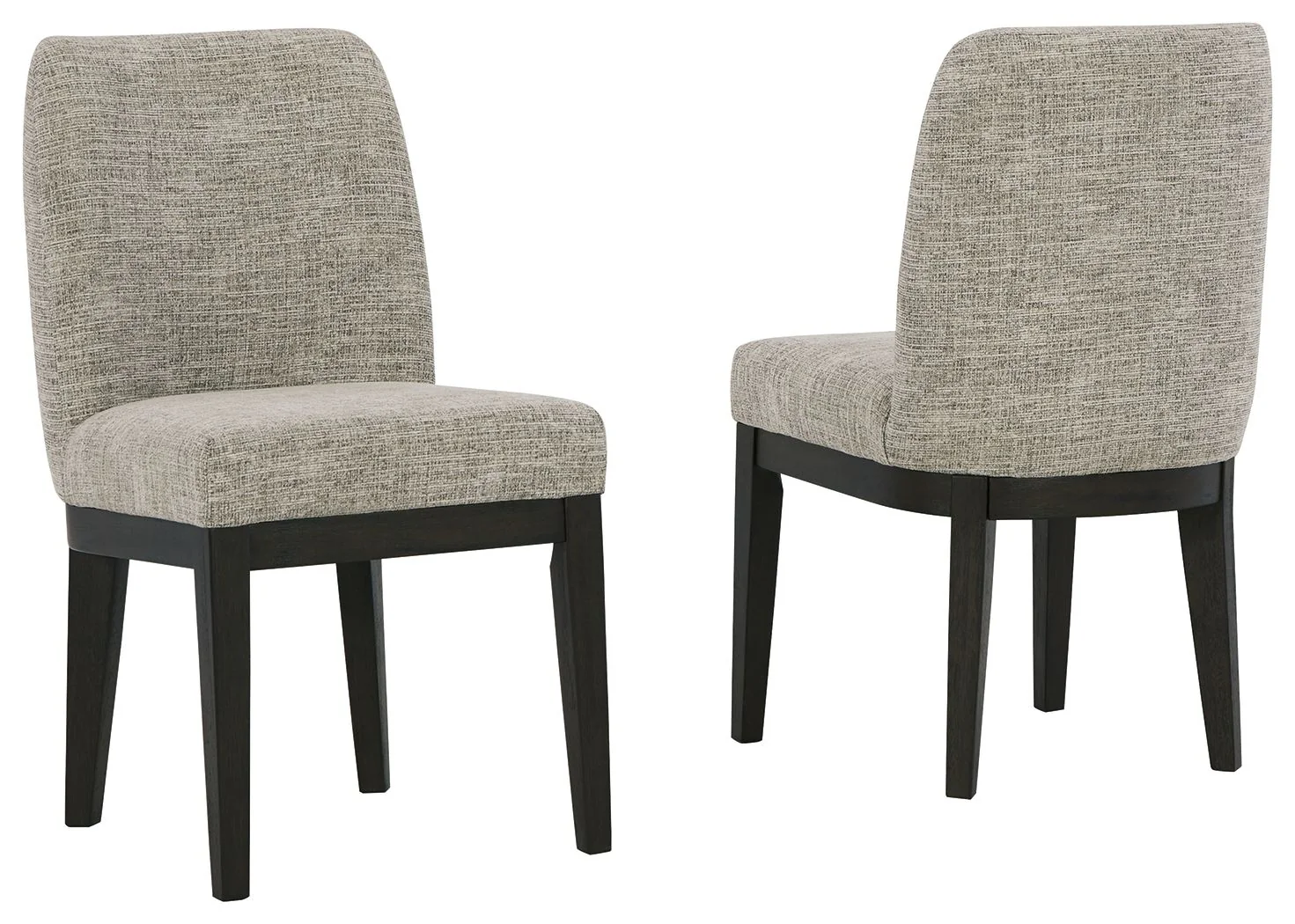 Burkhaus - Dining UPH Side Chair (Set of 2) - Beige / Dark Brown - Image 6