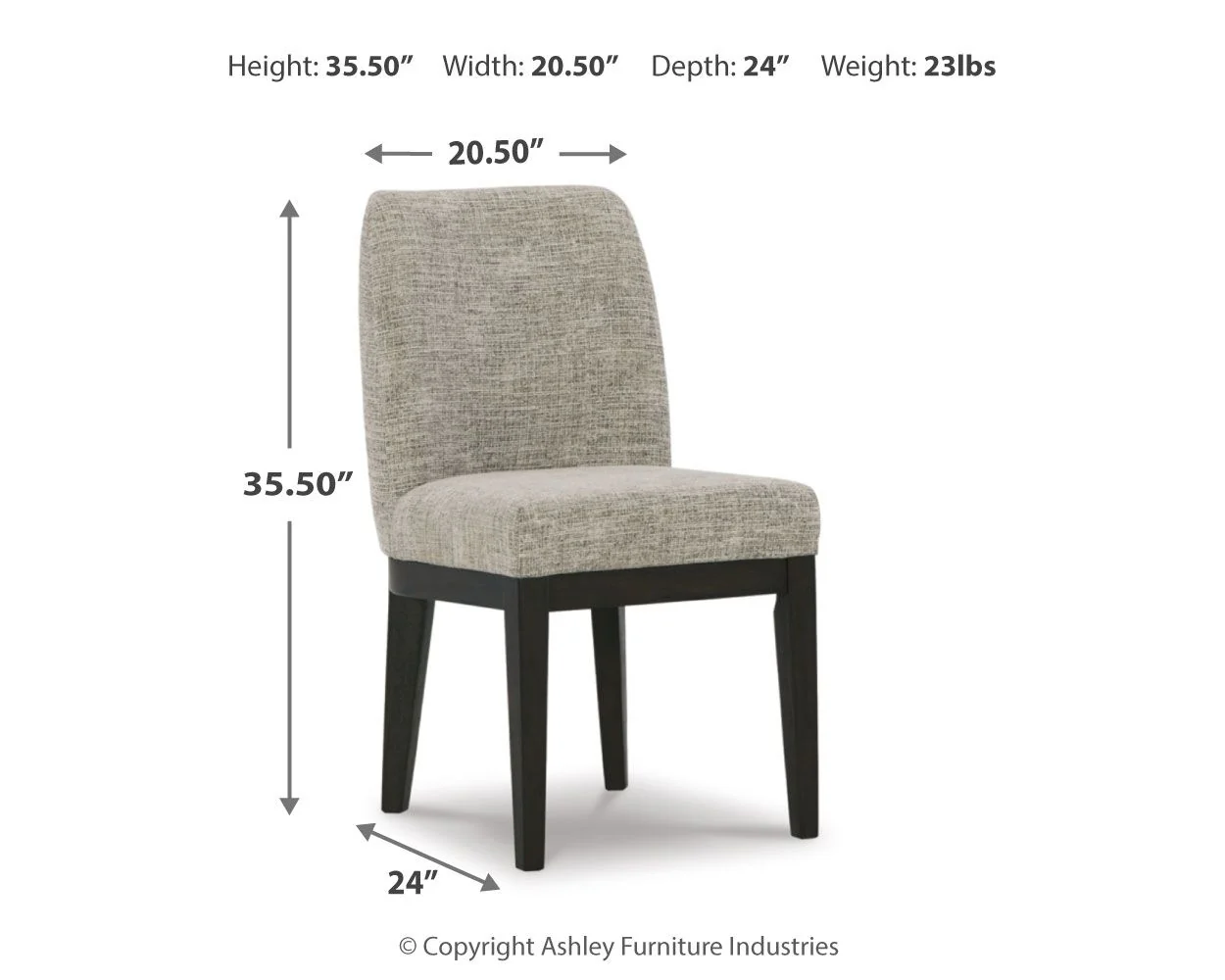 Burkhaus - Dining UPH Side Chair (Set of 2) - Beige / Dark Brown - Image 7
