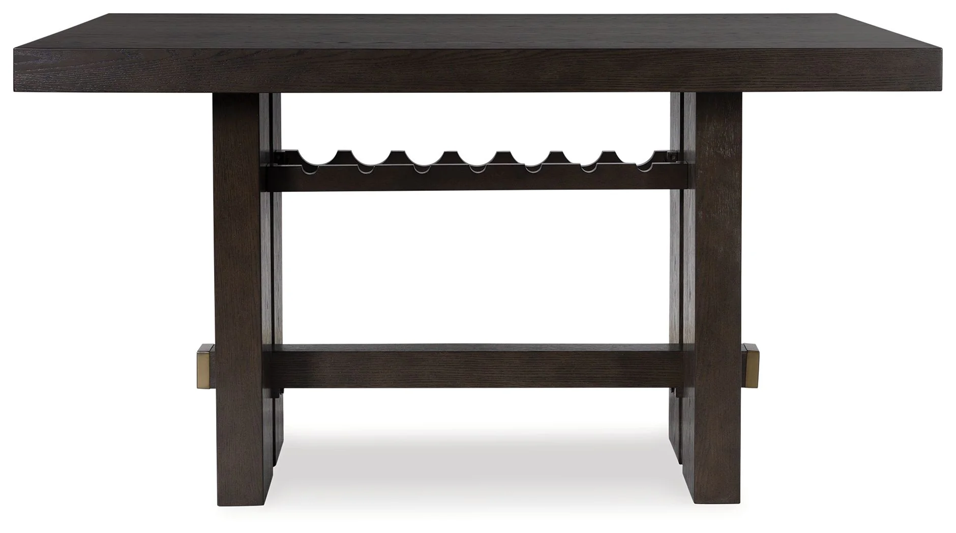 Burkhaus - Rectangular Dining Room Counter Table - Dark Brown - Image 6