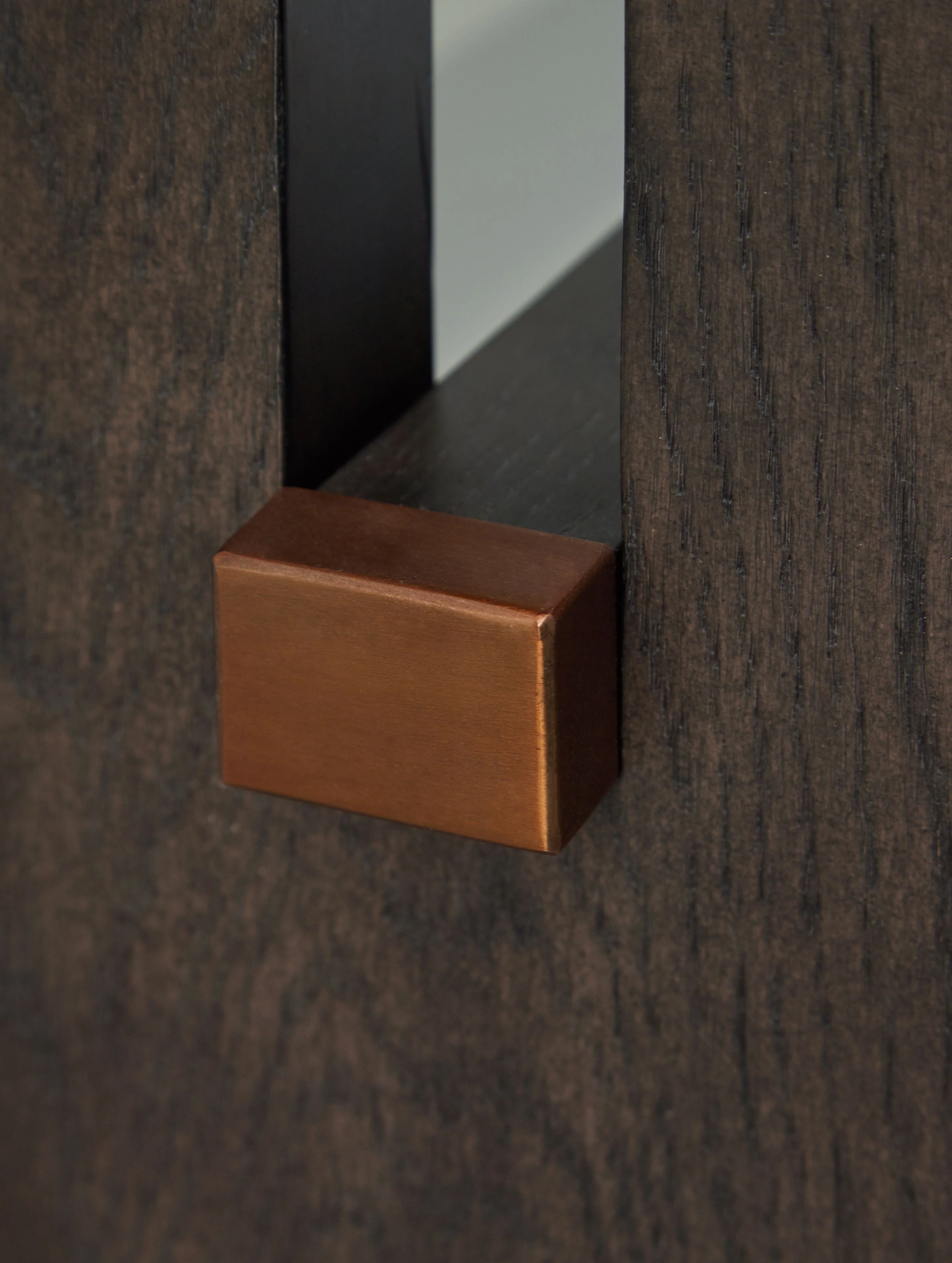 Burkhaus - Sofa Table - White / Dark Brown - Image 4