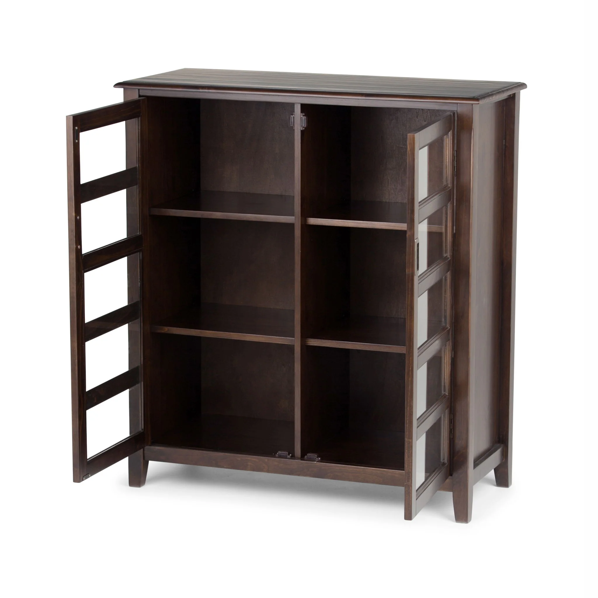 Burlington - Medium Storage Cabinet - Mahogany Brown - Image 4