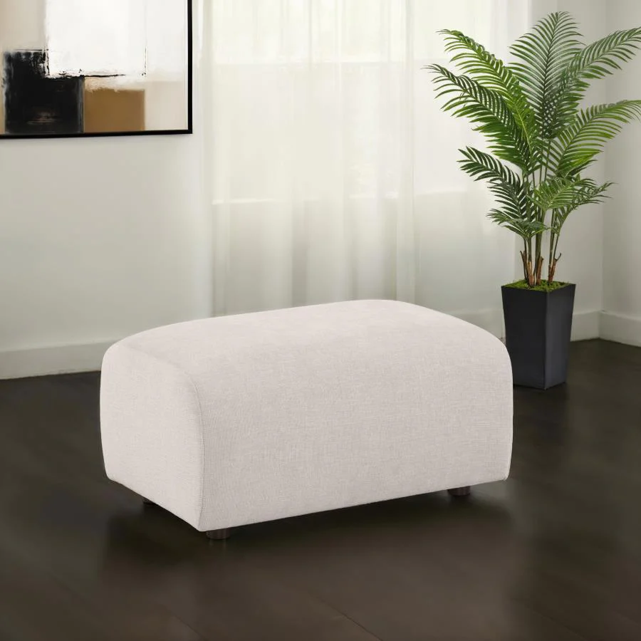 Burnett - Chenille Upholstered Ottoman - Image 4