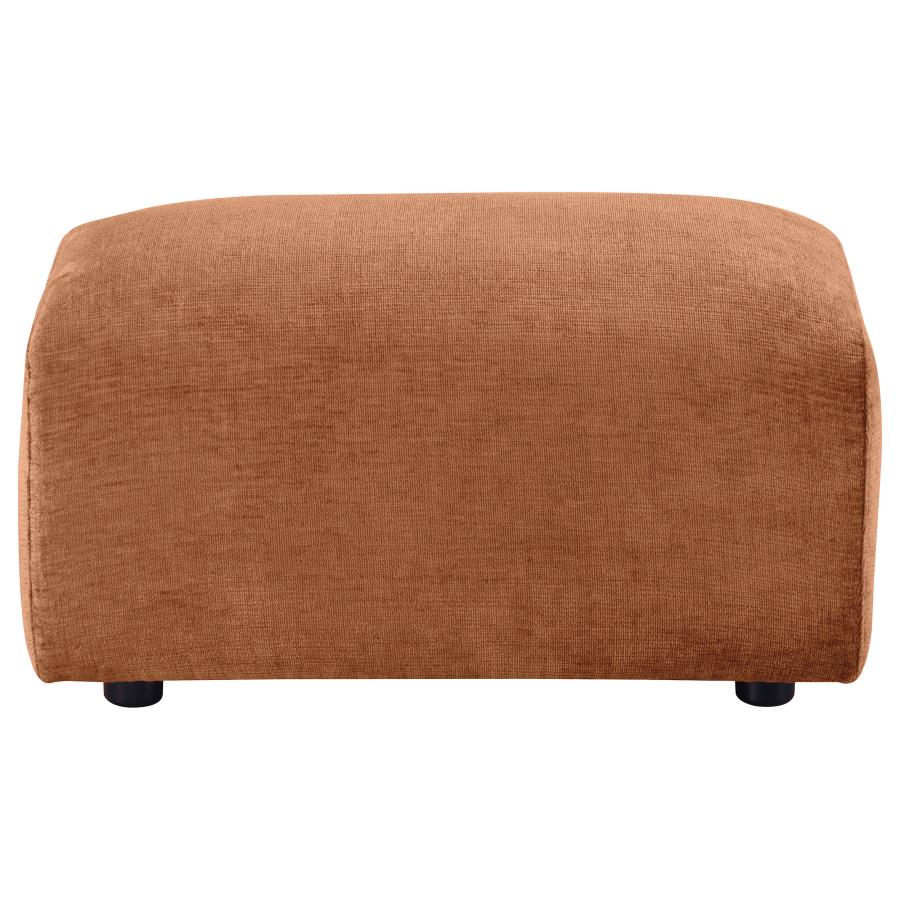 Burnett - Chenille Upholstered Ottoman - Image 5