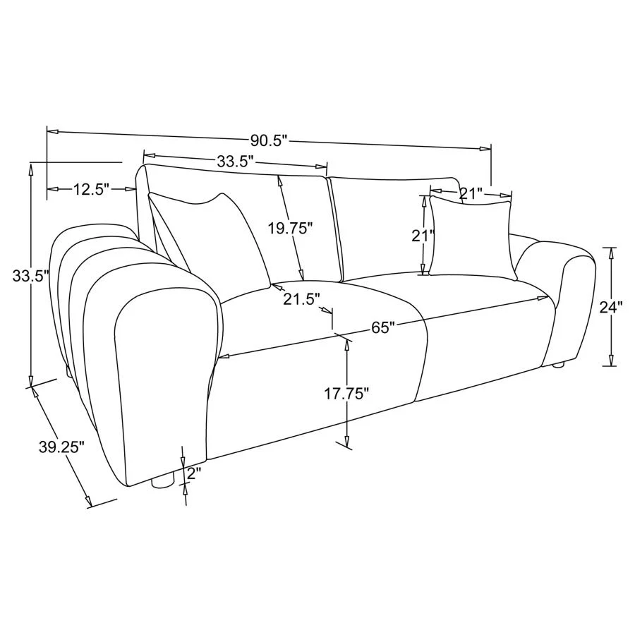 Burnett - Chenille Upholstered Sofa Set - Image 66