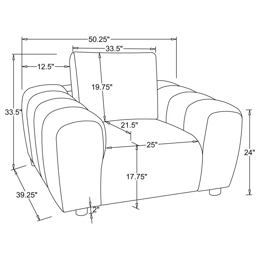 Burnett - Chenille Upholstered Sofa Set - Image 70
