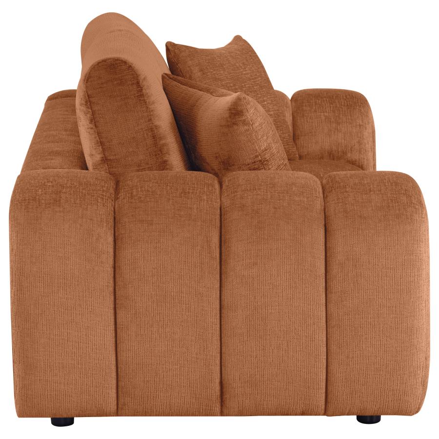 Burnett - Chenille Upholstered Wide Arm Loveseat - Image 15