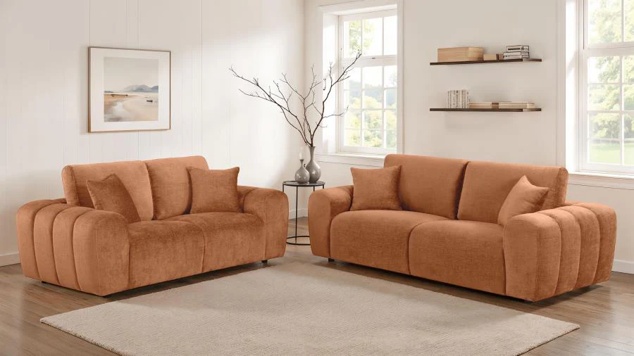 Burnett - Chenille Upholstered Wide Arm Sofa - Image 21