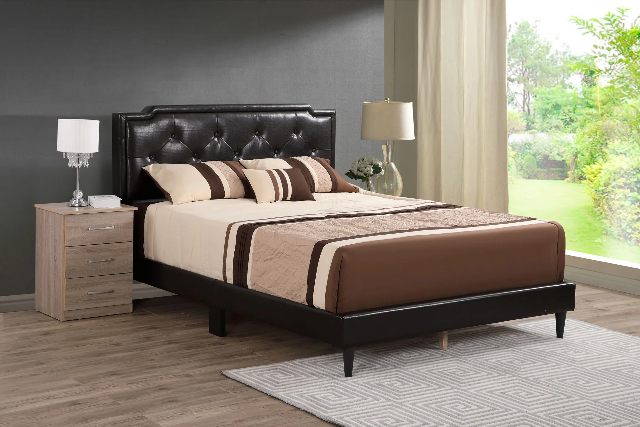 Button Tufted Bed Charming For Cozy Spaces - Image 10