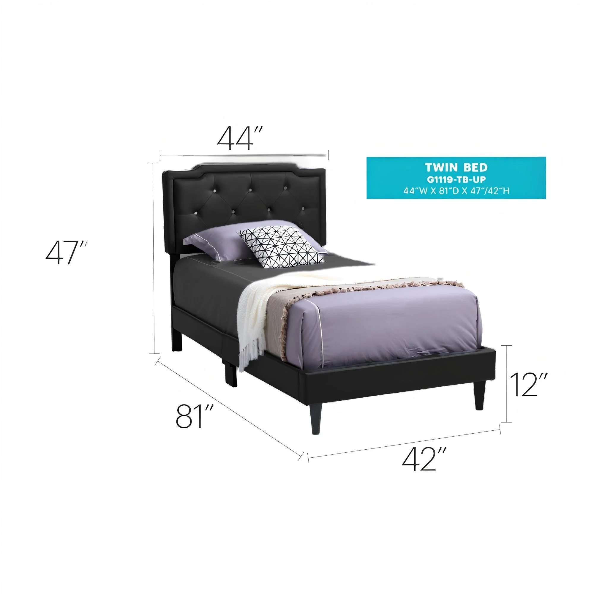 Button Tufted Bed Charming For Cozy Spaces - Image 24