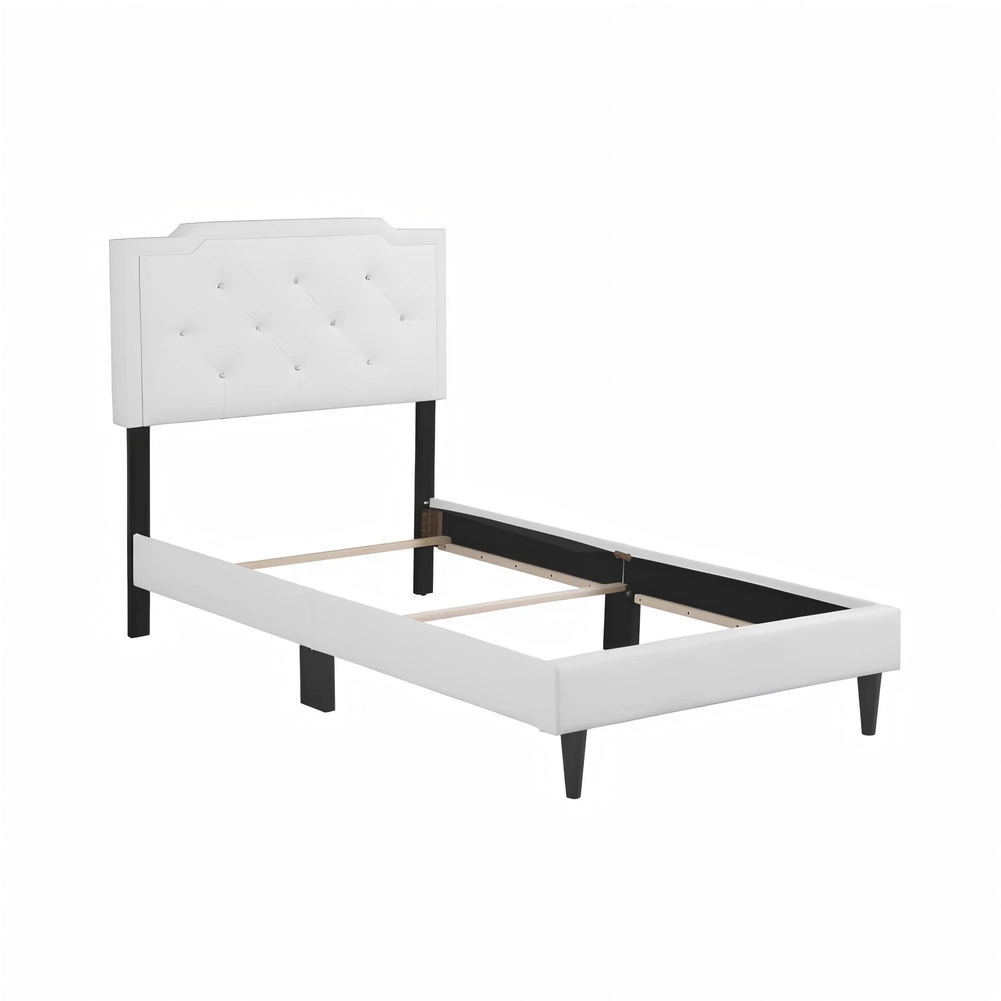 Button Tufted Bed Charming For Cozy Spaces - Image 38