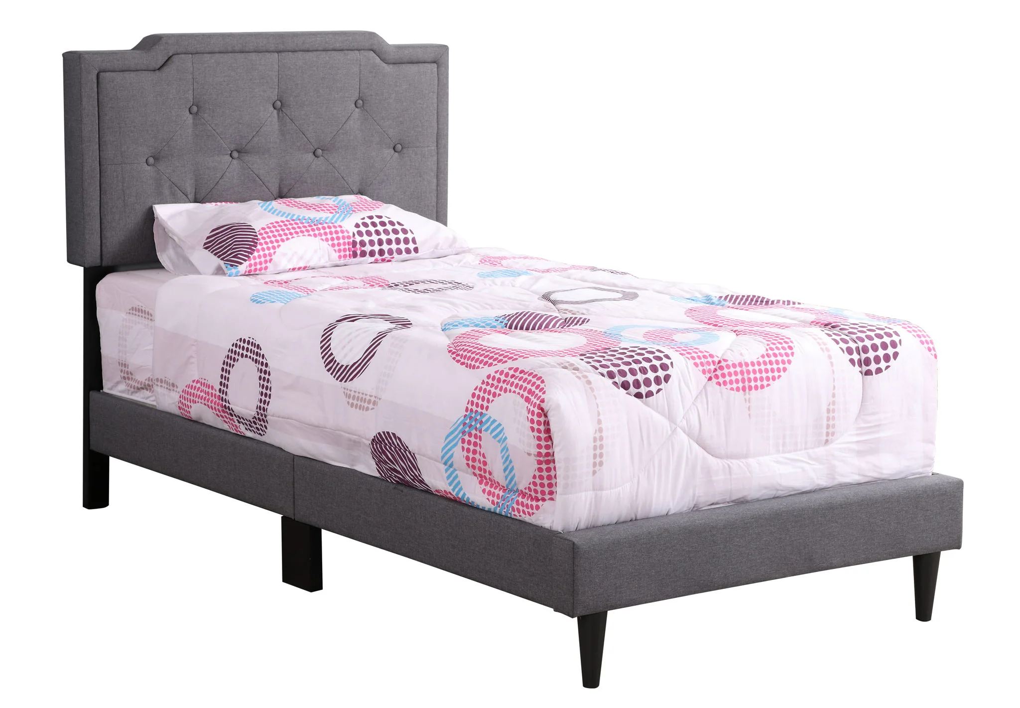 Button Tufted Bed Charming For Cozy Spaces - Image 72