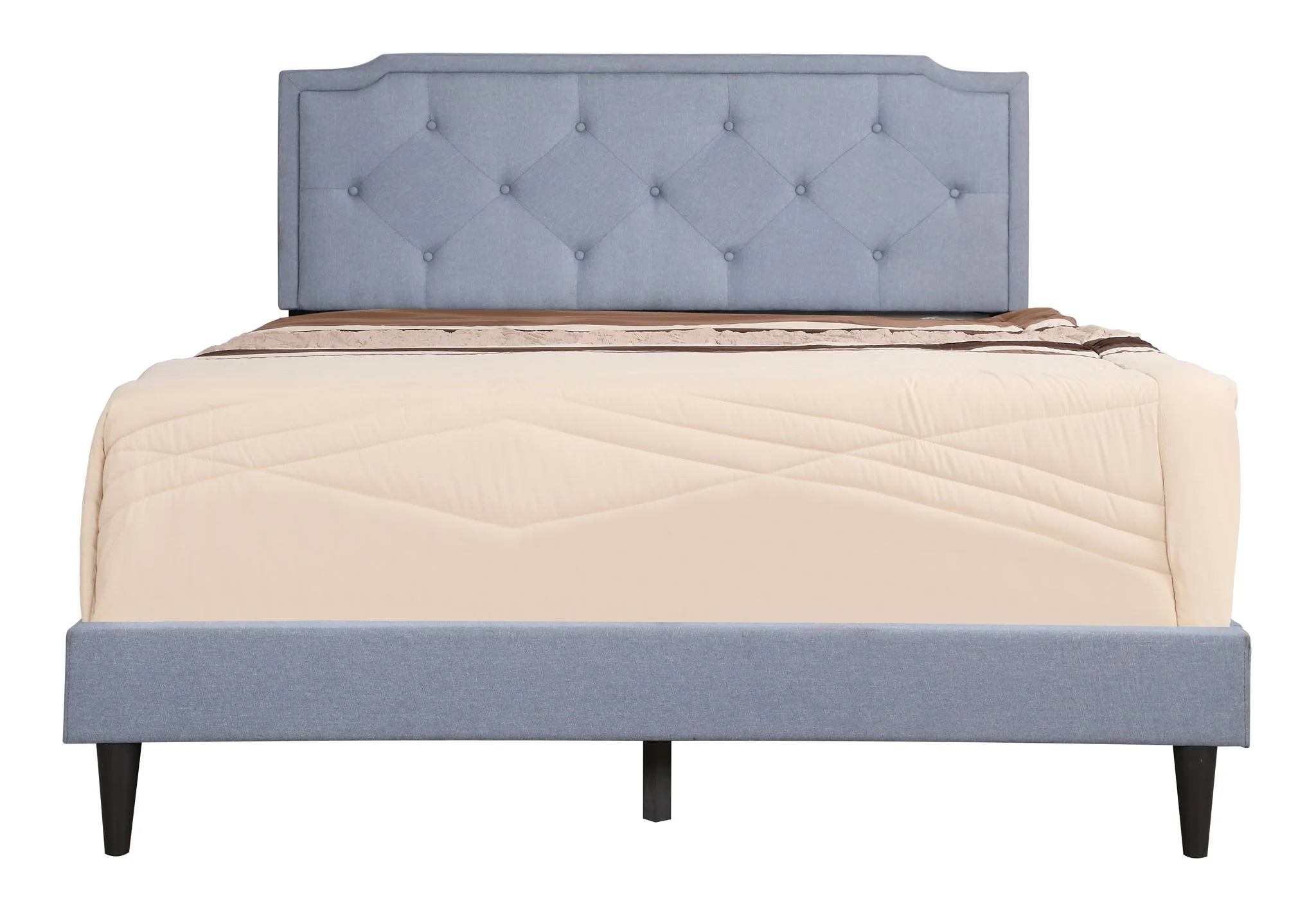 Button Tufted Bed Charming For Cozy Spaces - Image 86