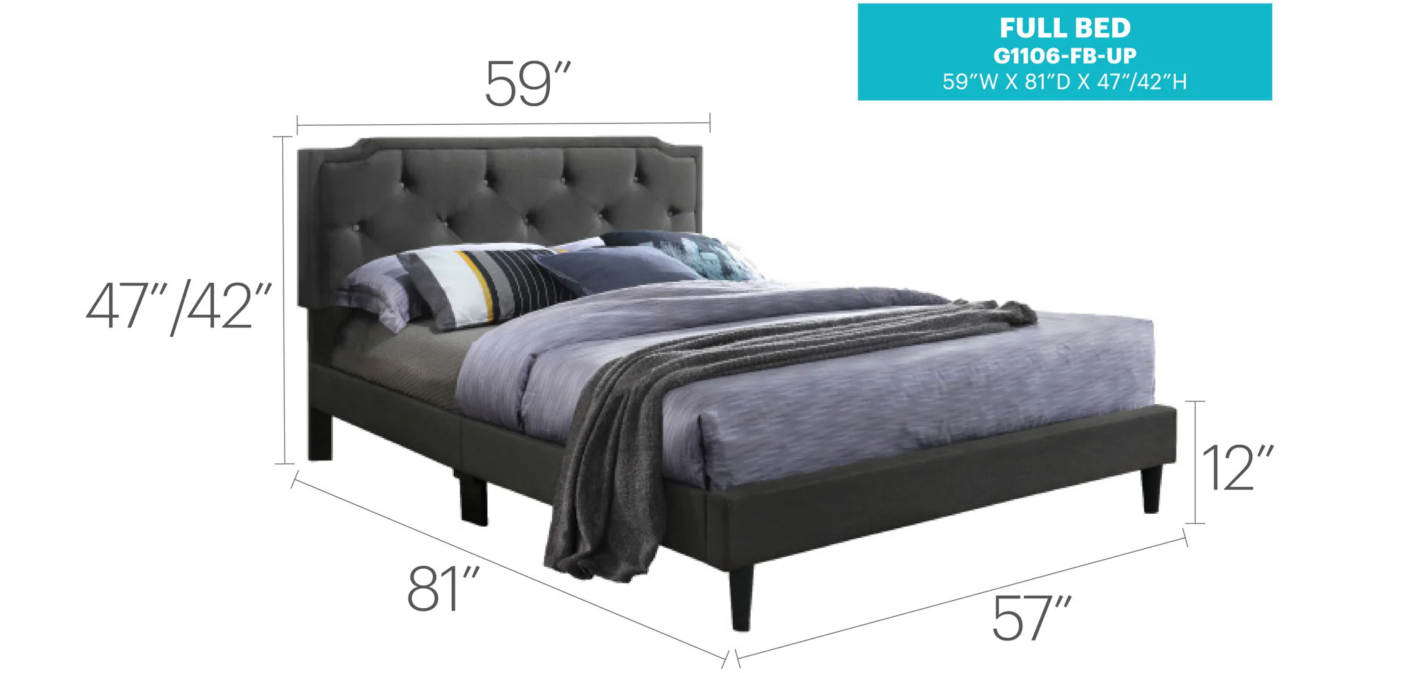 Button Tufted Bed Charming For Cozy Spaces - Image 93