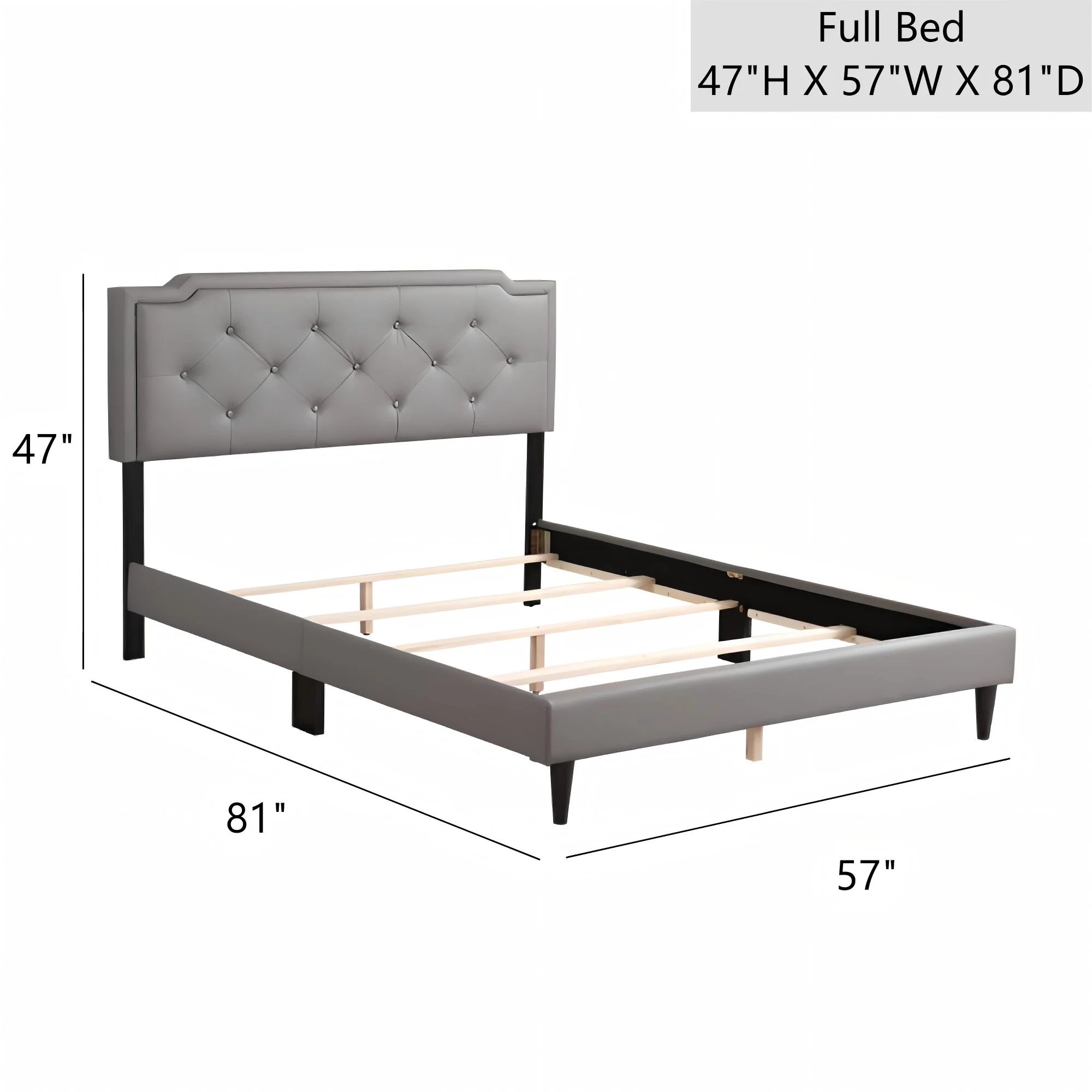 Button Tufted Bed Charming For Cozy Spaces - Image 95