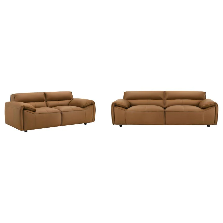 Buxton - Leather Upholstered Sofa Set - Image 3