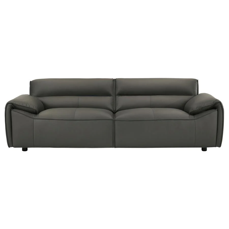 Buxton - Leather Upholstered Sofa Set - Image 8