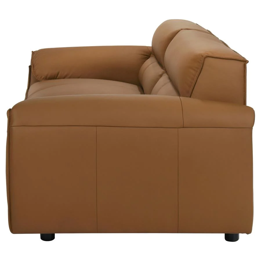 Buxton - Top Grain Leather Upholstered Sofa - Image 9
