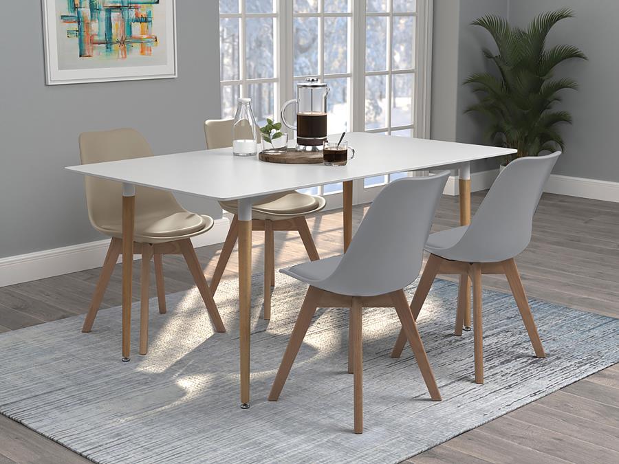 Caballo Polypropylene Dining Side Chair Grey (Set of 2) - Image 13