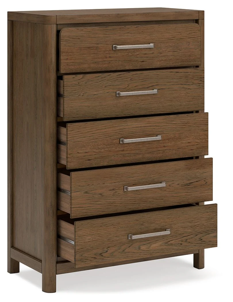 Cabalynn - Five Drawer Chest - Light Brown - Image 11