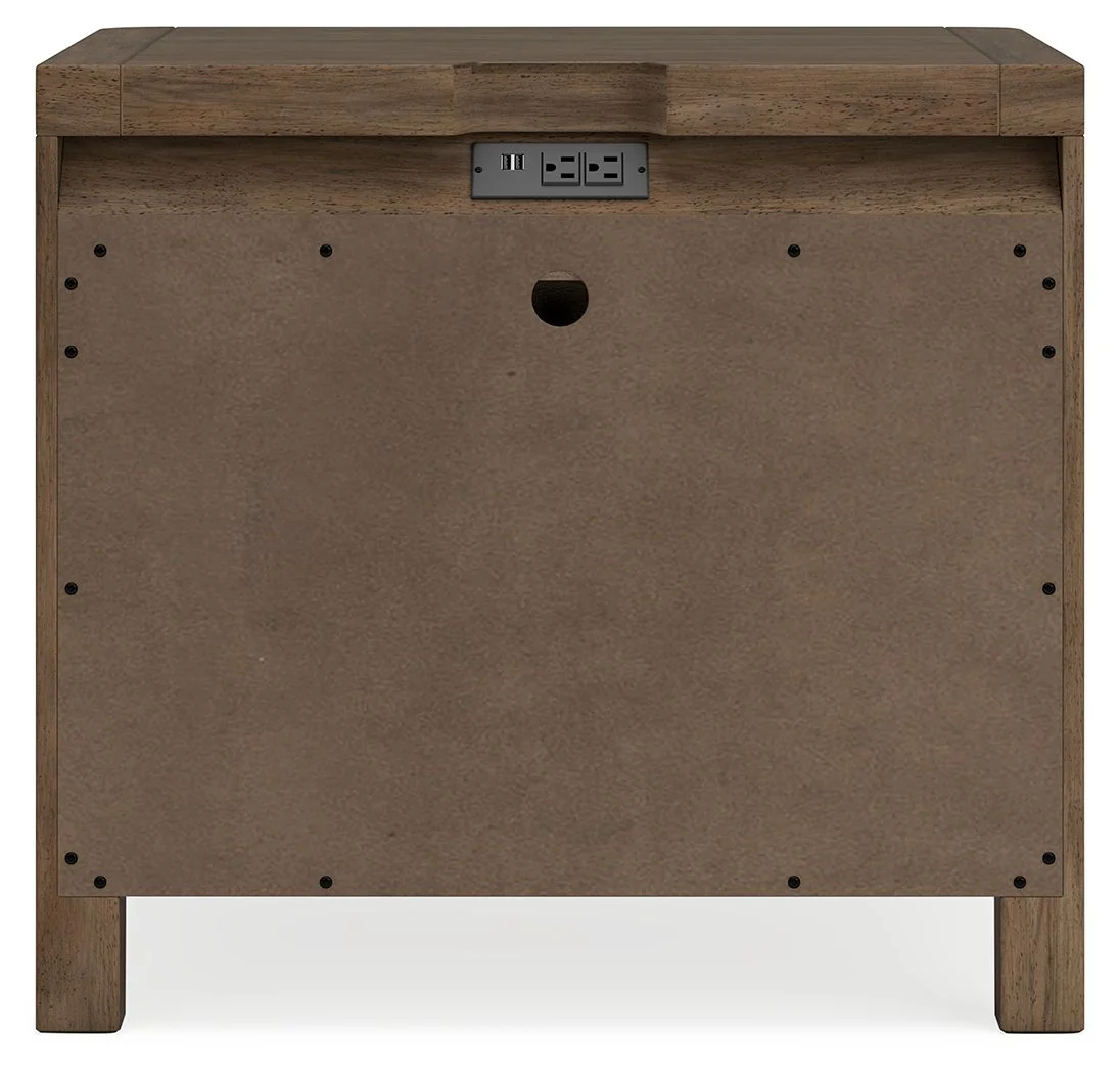 Cabalynn - Two Drawer Night Stand - Light Brown - Image 3