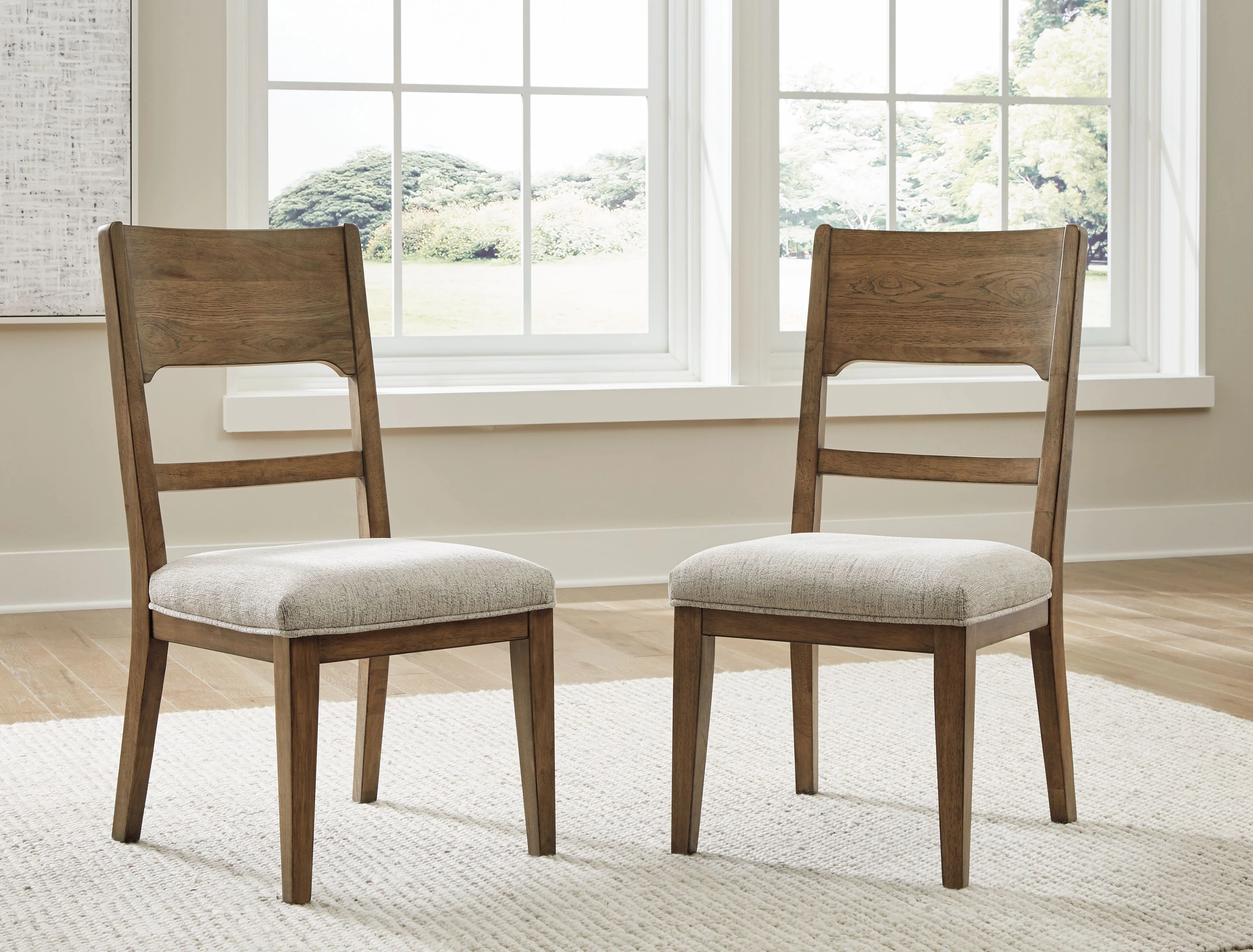 Cabalynn - Dining Uph Side Chair (Set of 2) - Oatmeal / Light Brown - Image 14