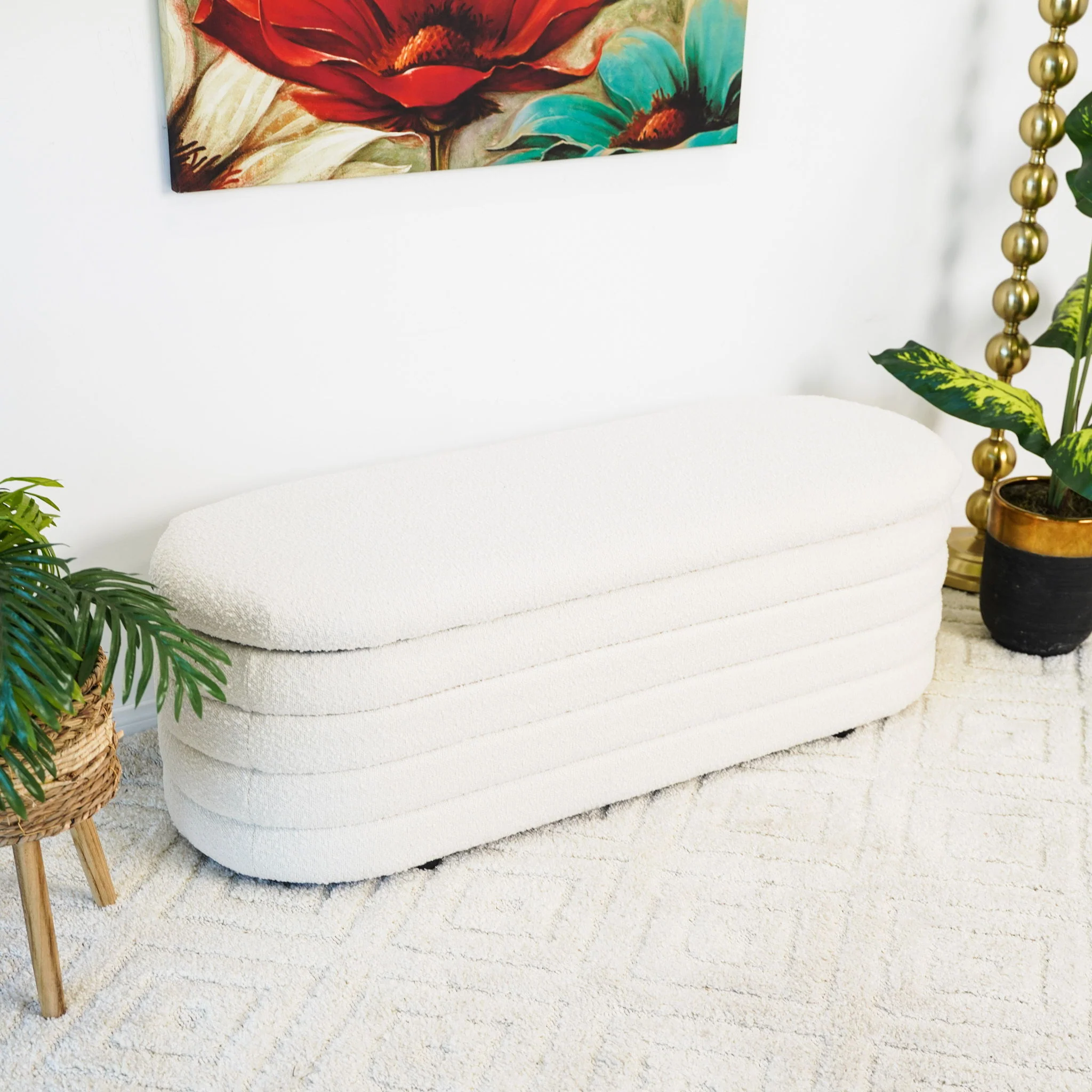 Cabana - Bench With Storage - Ivory - Image 2
