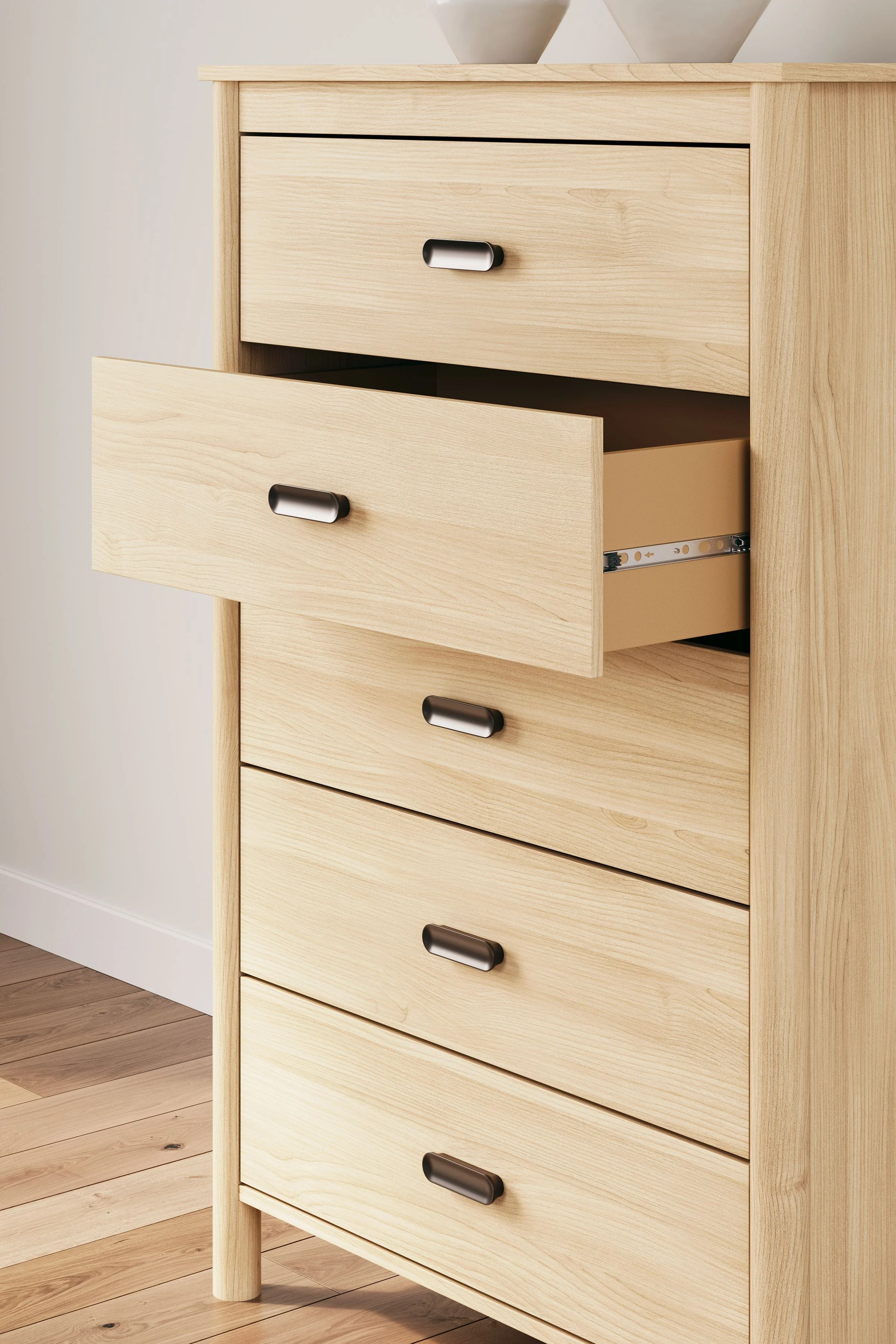 Cabinella - Five Drawer Chest - Tan - Image 3