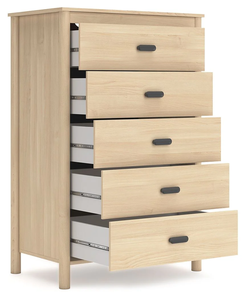 Cabinella - Five Drawer Chest - Tan - Image 9
