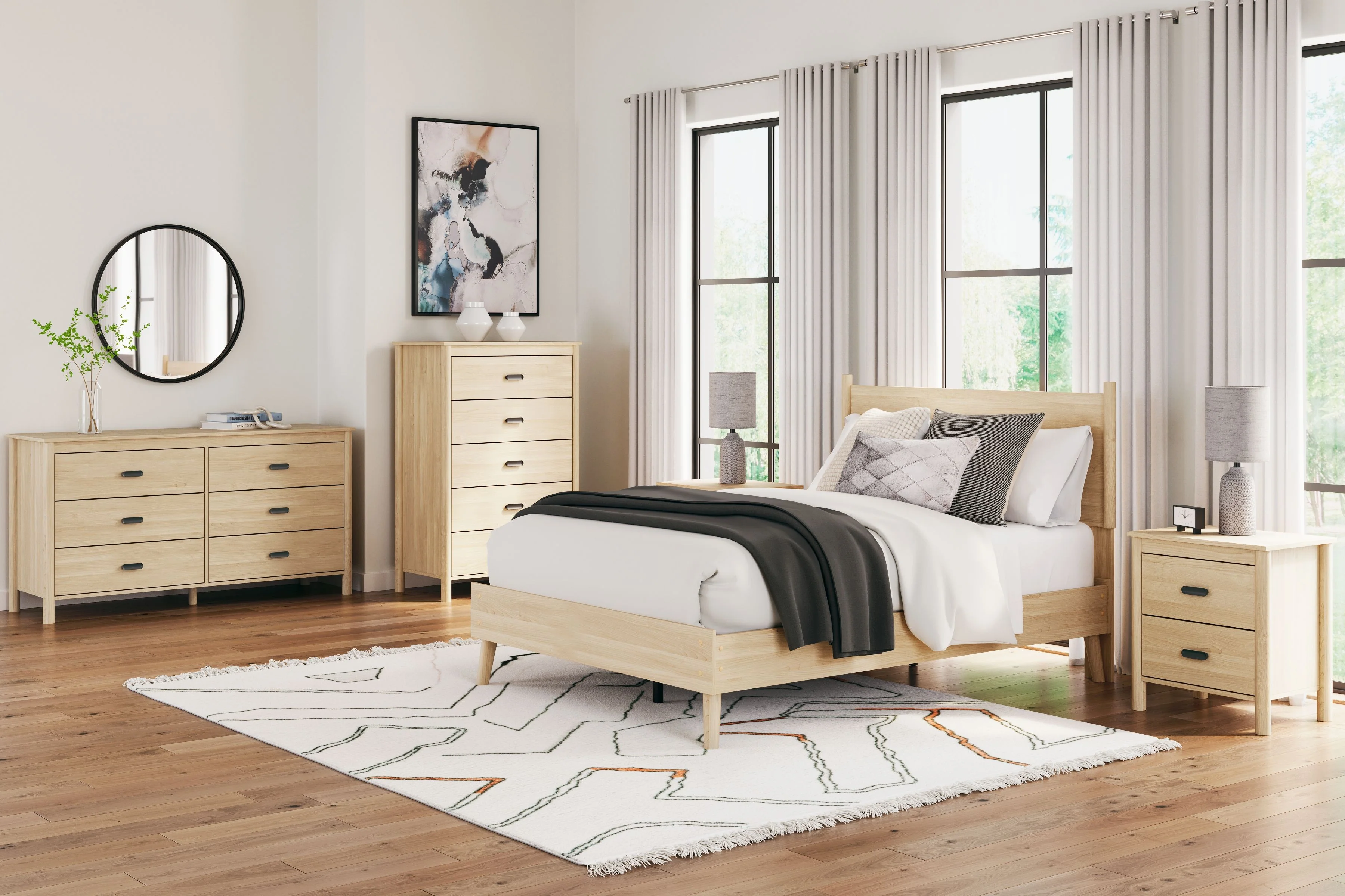 Cabinella - Six Drawer Dresser - Tan - Image 11