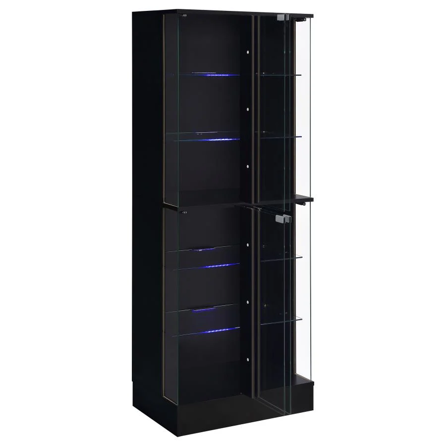 Cabra - 4-door LED Curio Display Cabinet - Image 10