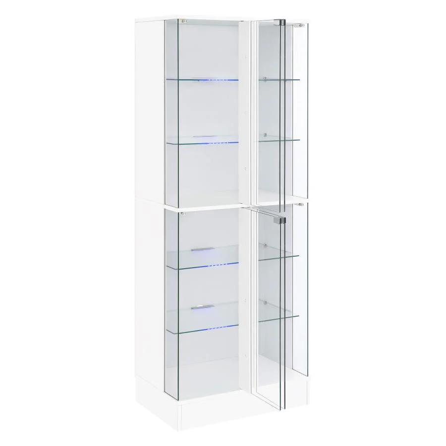 Cabra - 4-door LED Curio Display Cabinet - Image 9