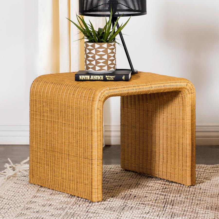 Cahya - Woven Rattan Table - Image 8