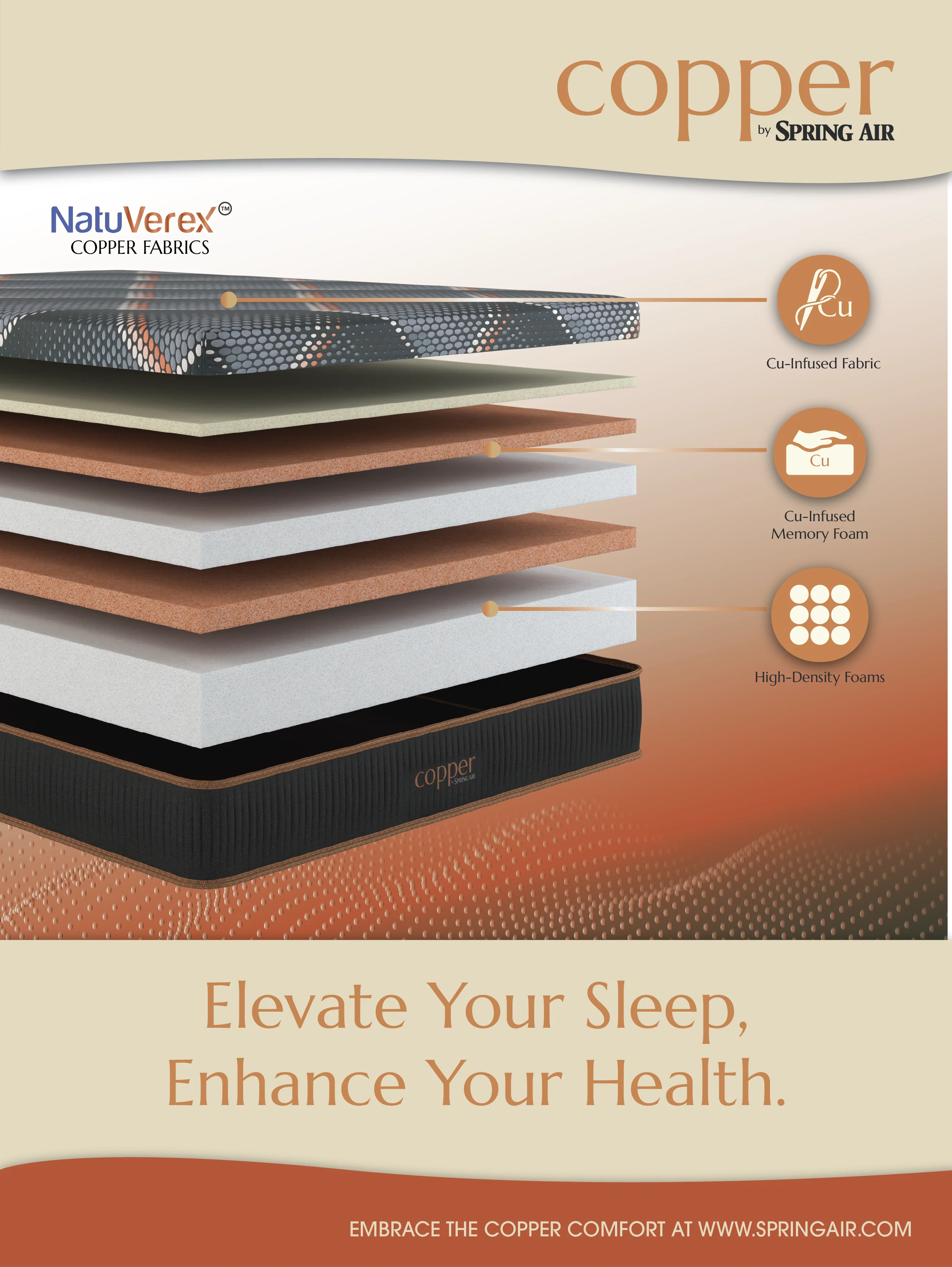 Caitlin Copper ET Plush Hybrid Quilted Mattress - Image 6