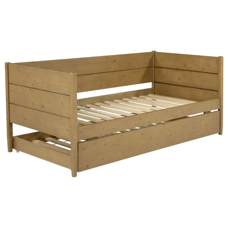 Calinda - Wood Twin Daybed With Trundle - Natural - Image 4