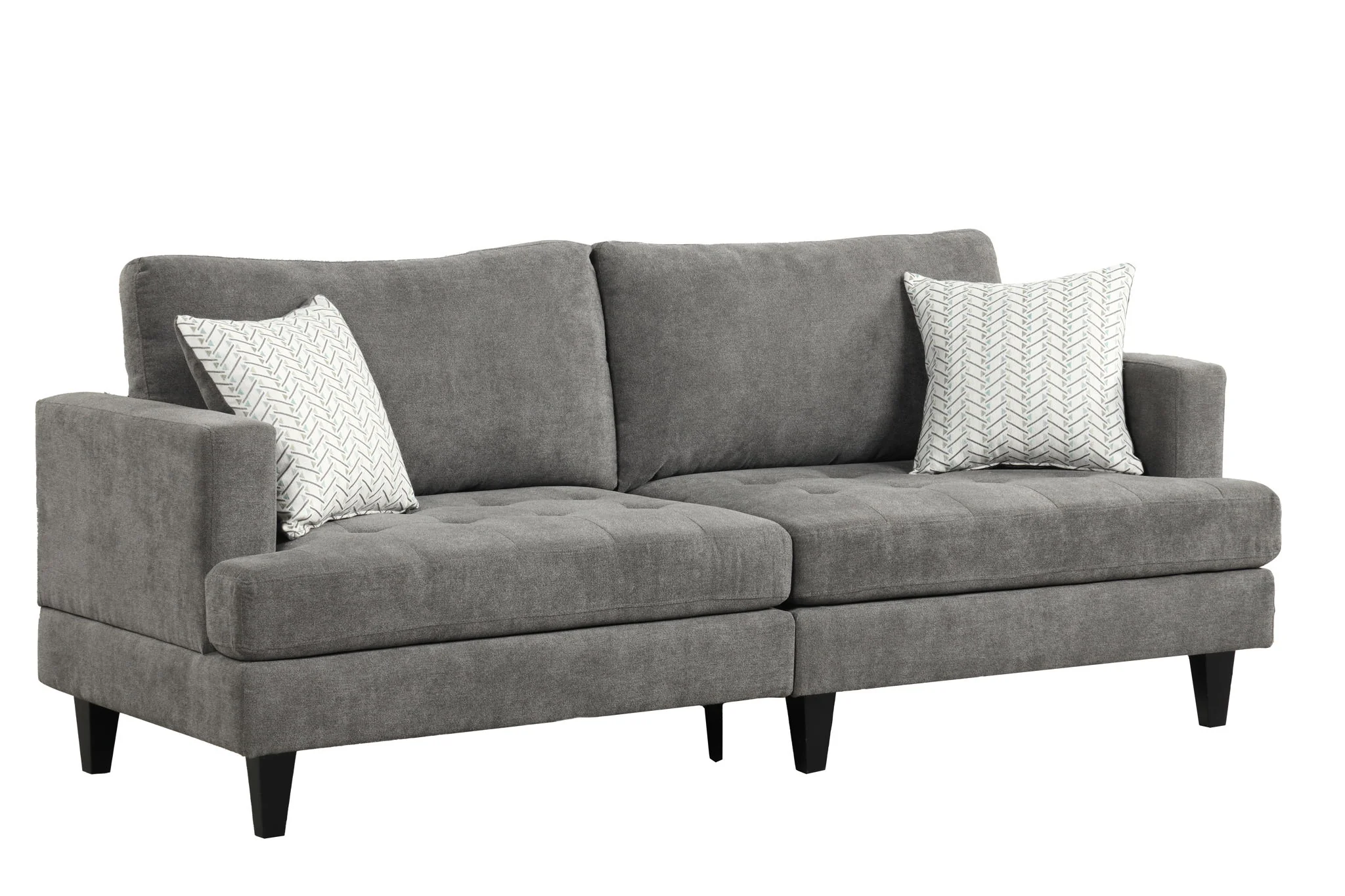 Callaway - Sofa With Throw Pillows - Gray - Image 4