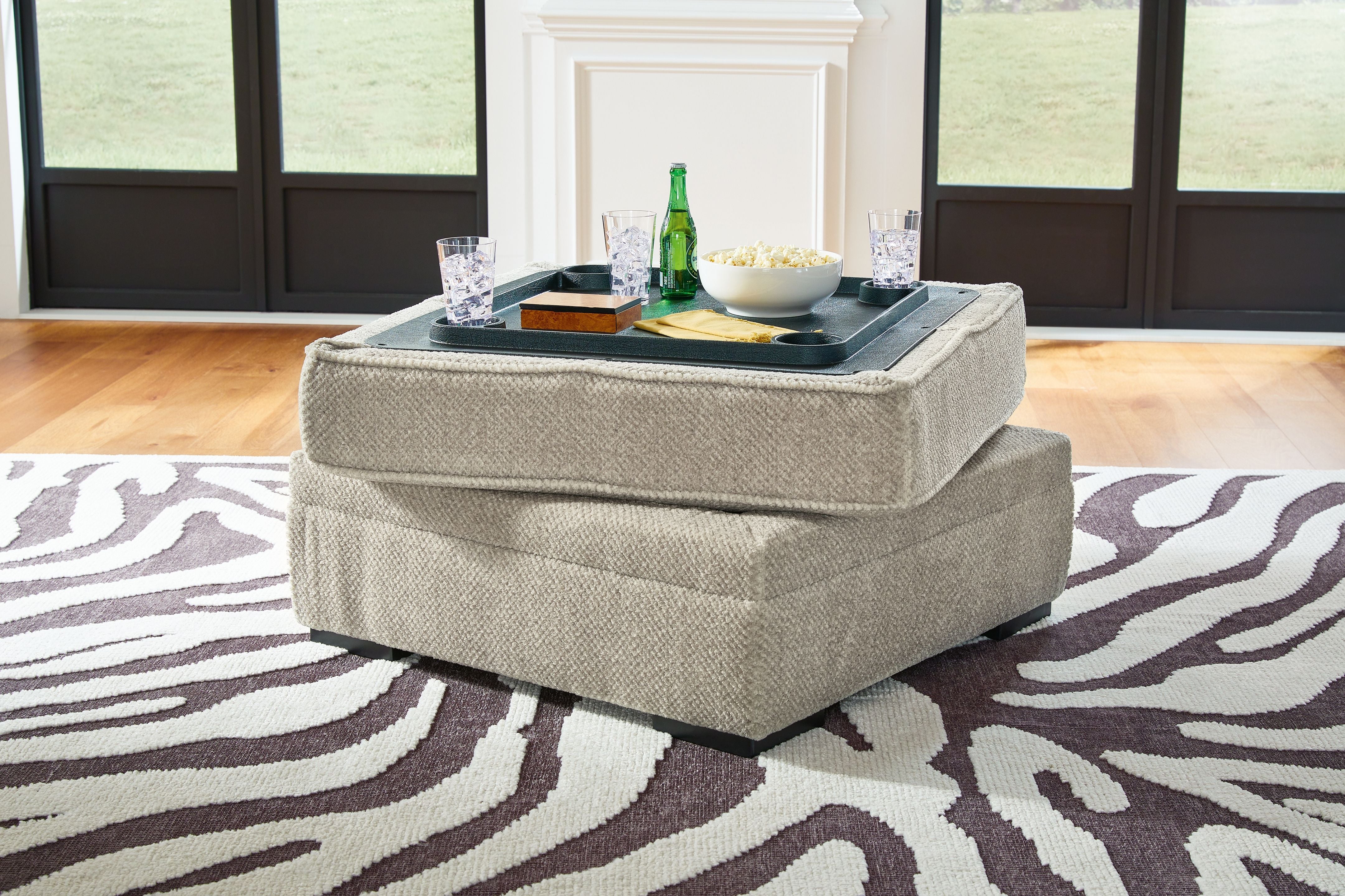 Calnita - Ottoman With Storage - Sisal - Image 3