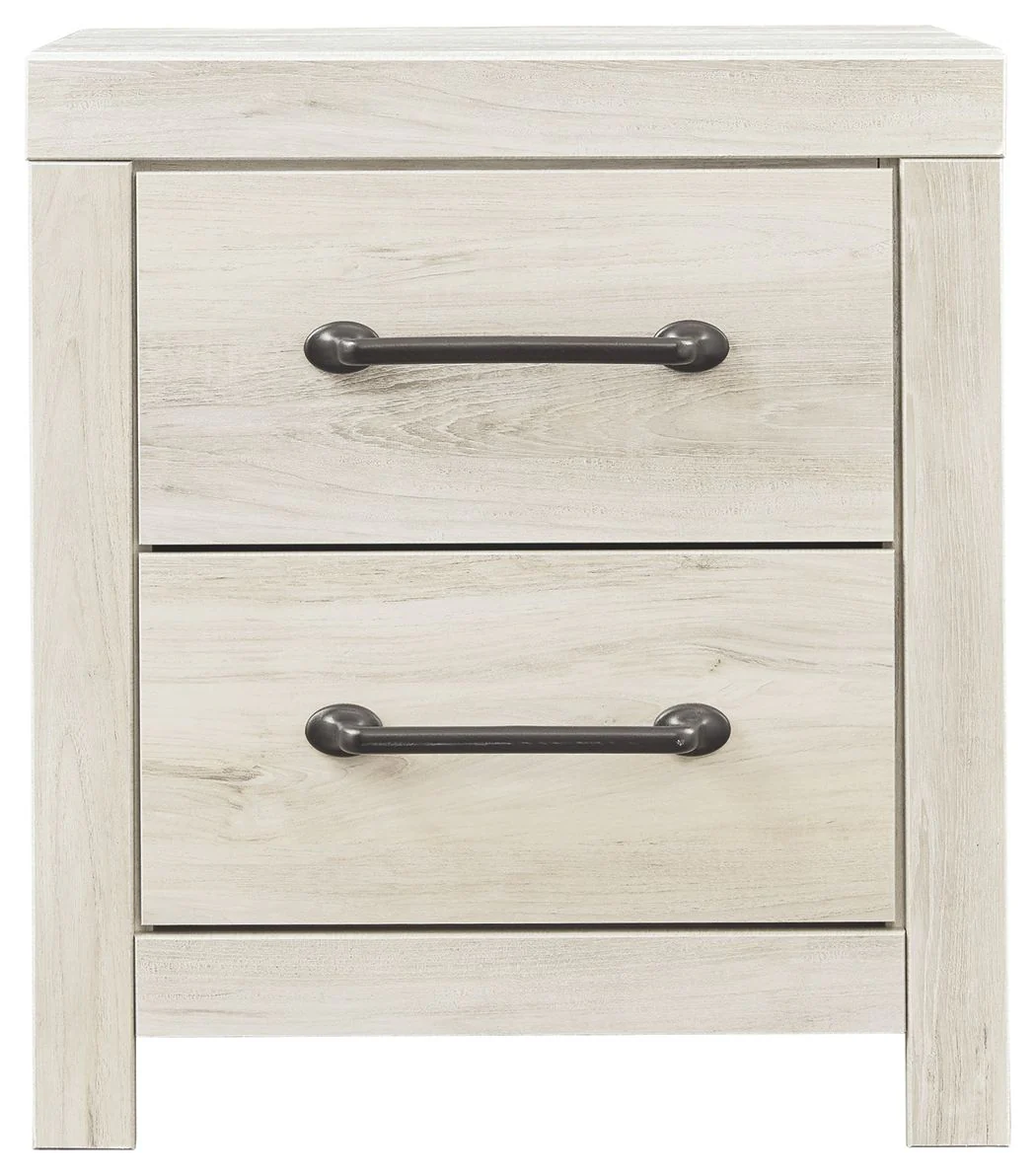 Cambeck - Two Drawer Night Stand - Whitewash - Image 5
