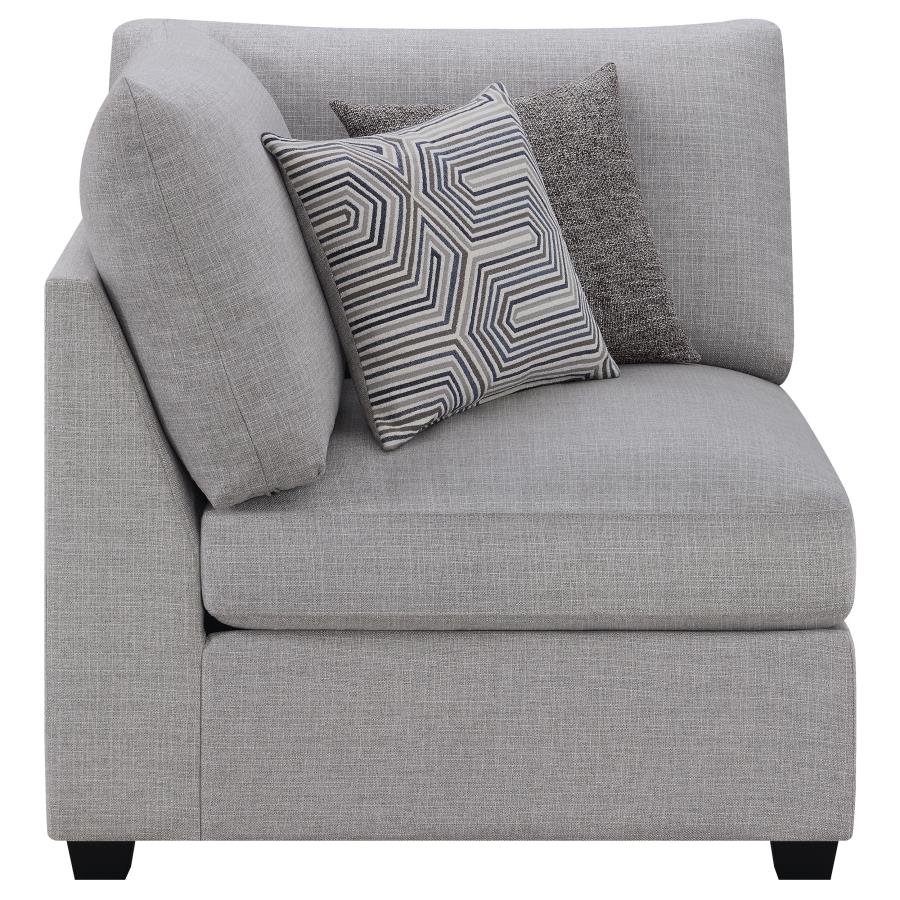 Cambria Upholstered Corner Grey - Image 6