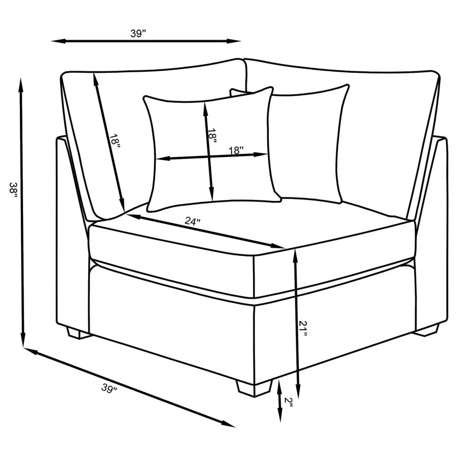 Cambria - Upholstered Modular Sectional Sofa - Image 89