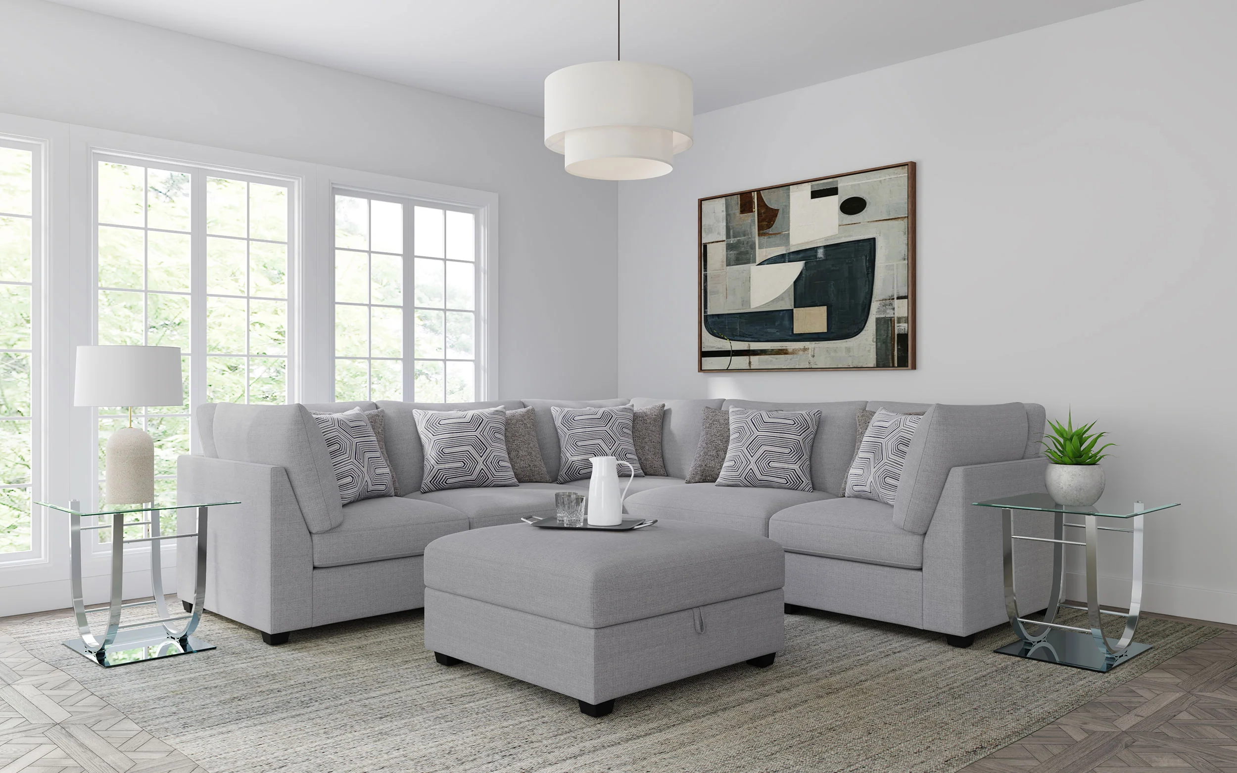 Cambria - Upholstered Modular Sectional Sofa - Image 95