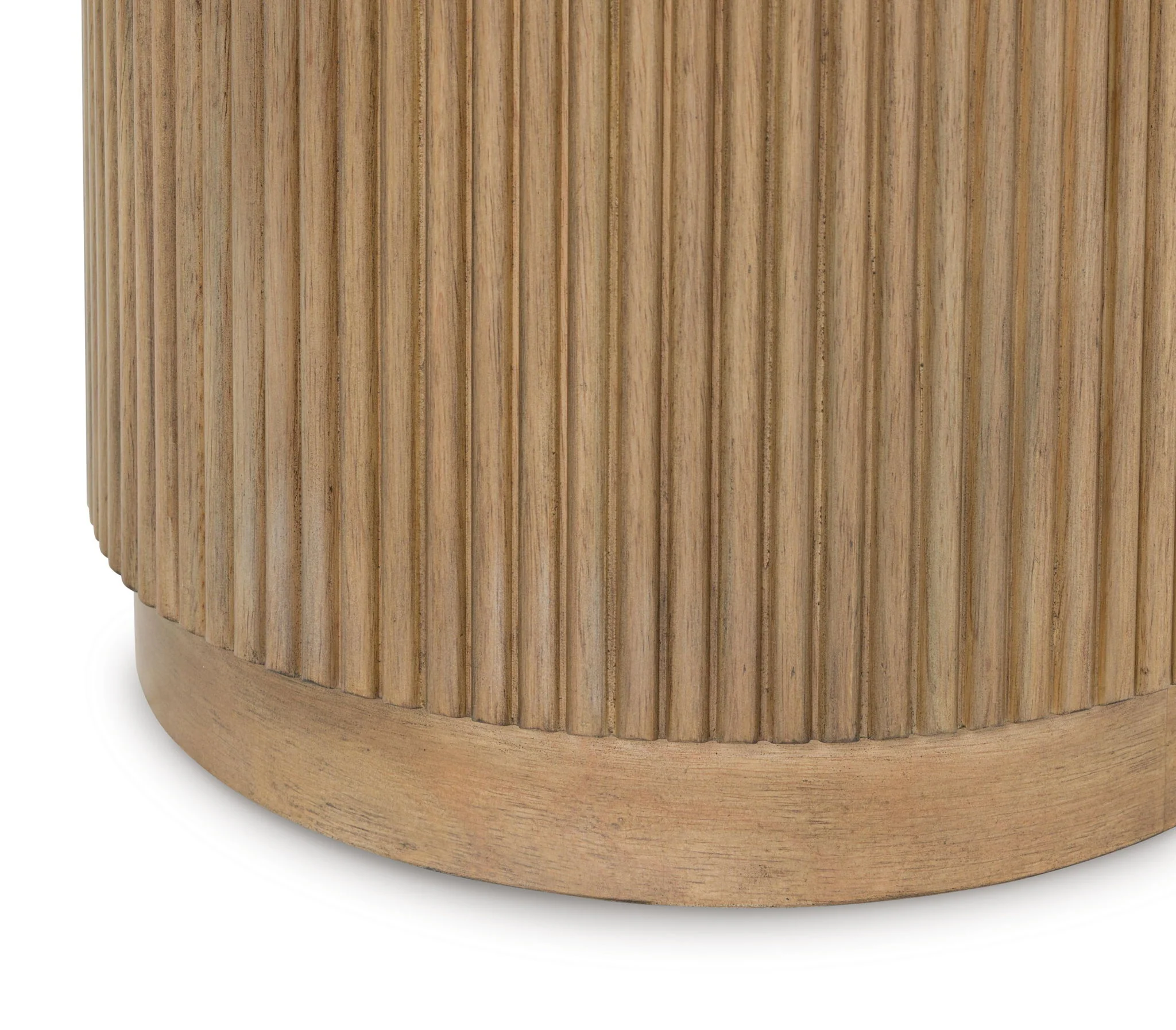 Camdill - Round End Table - Light Brown / White - Image 2