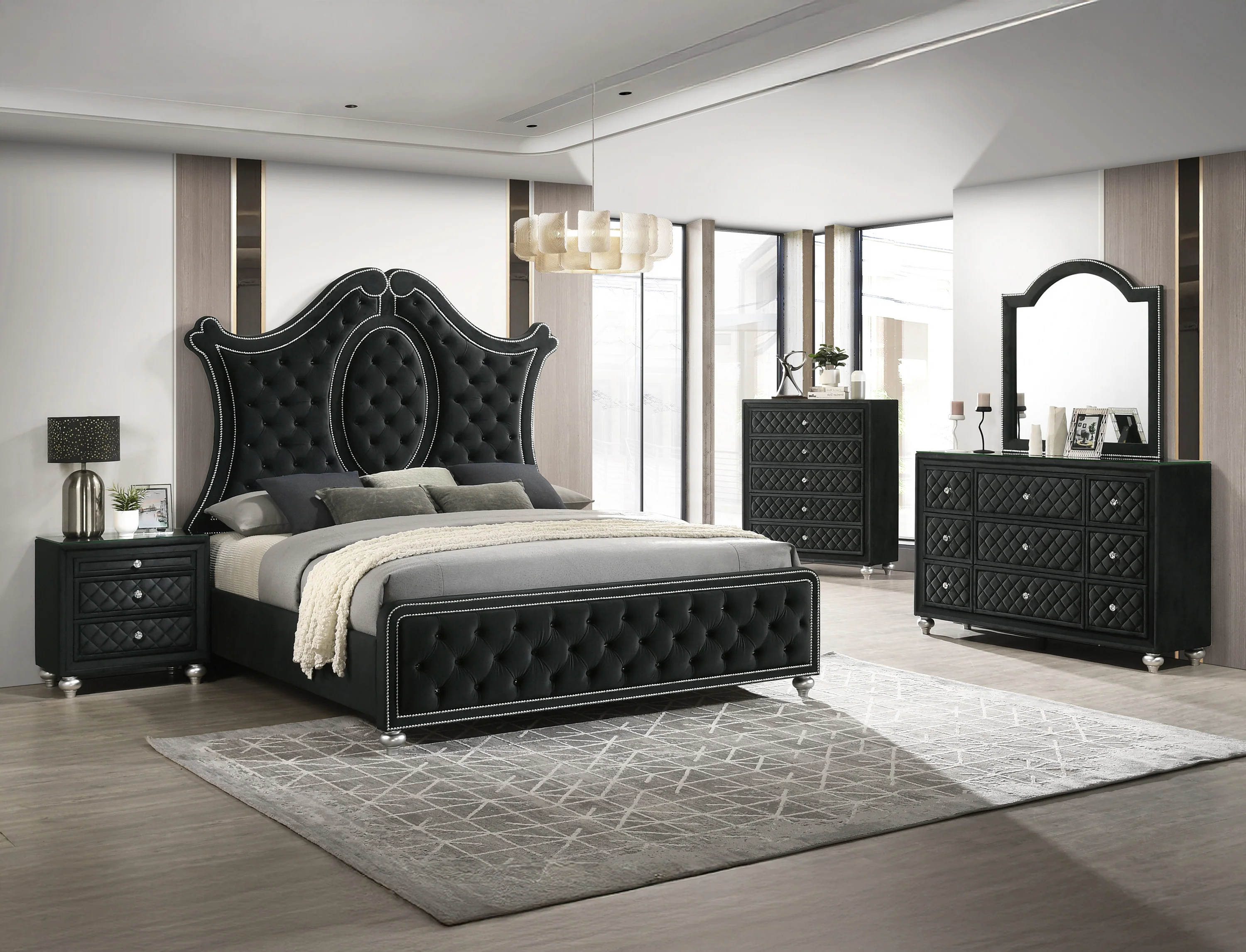 Cameo Bed Black