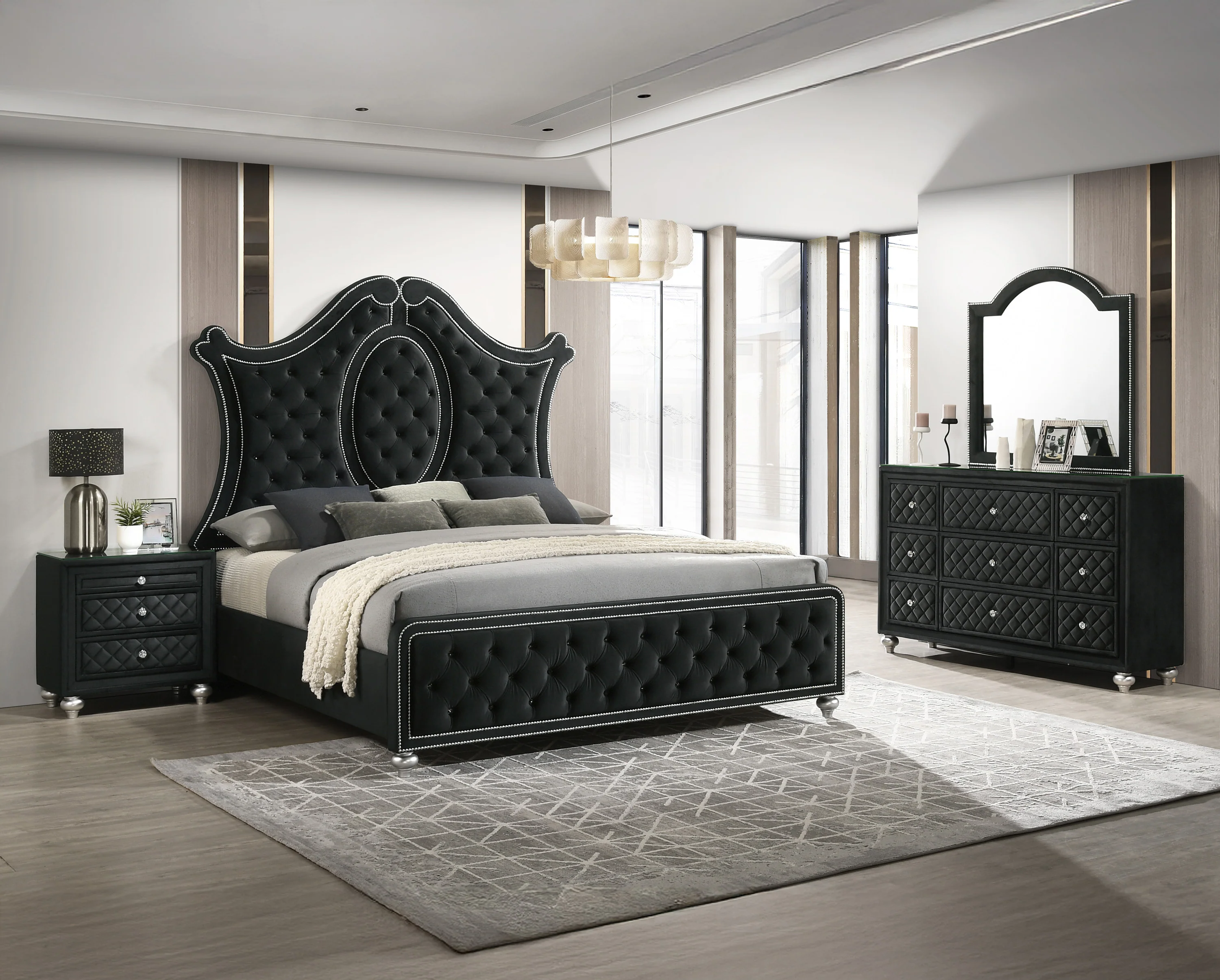 Cameo Bed Black - Image 3