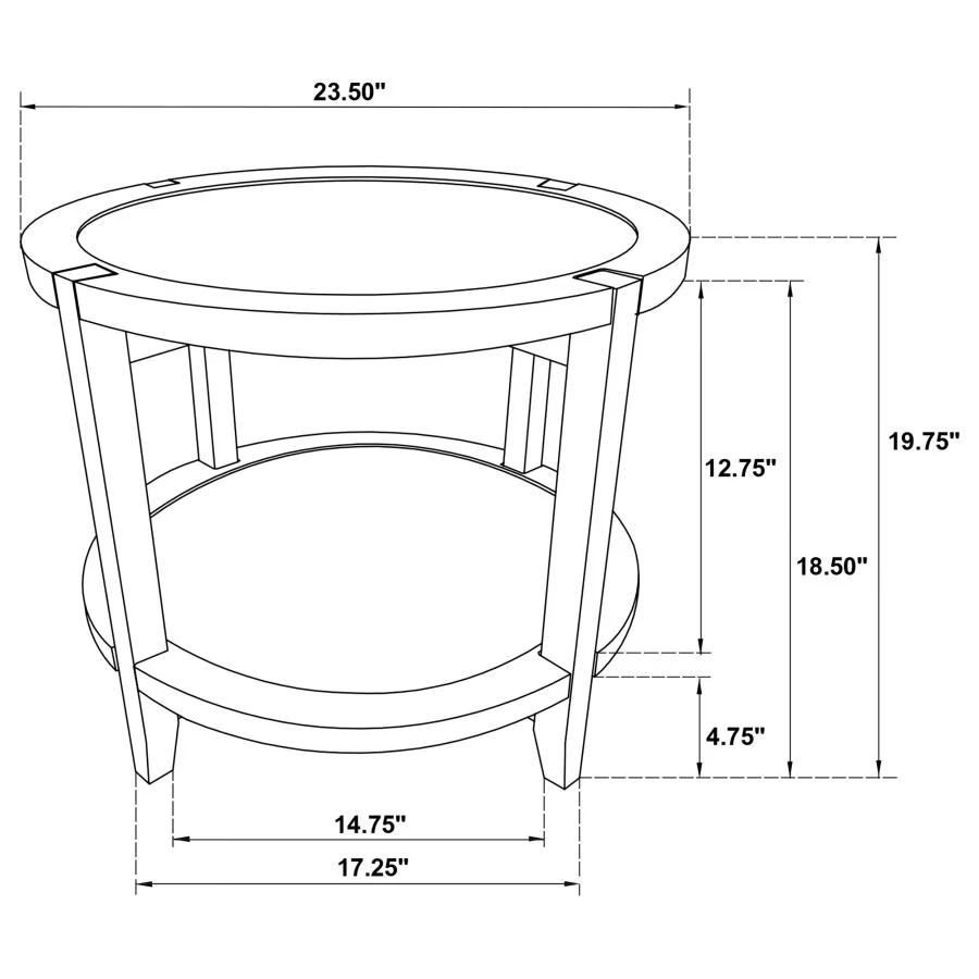 Camillo - Round Solid Wood Table - Image 15
