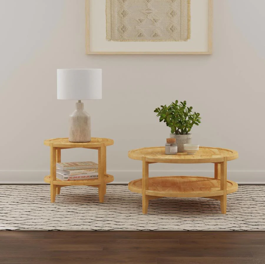 Camillo - Round Solid Wood Table - Image 18