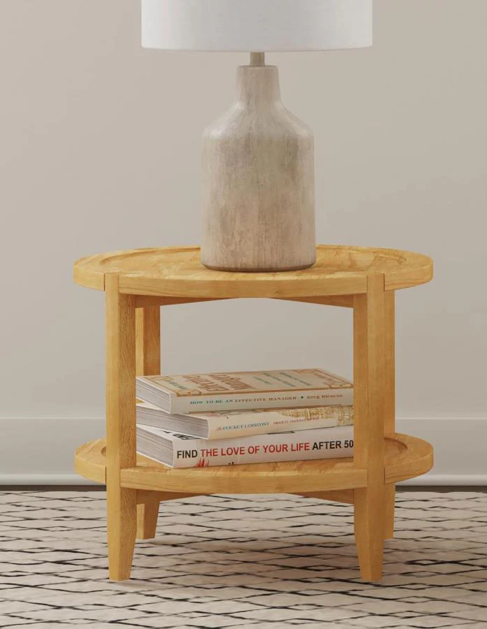 Camillo - Round Solid Wood Table - Image 3