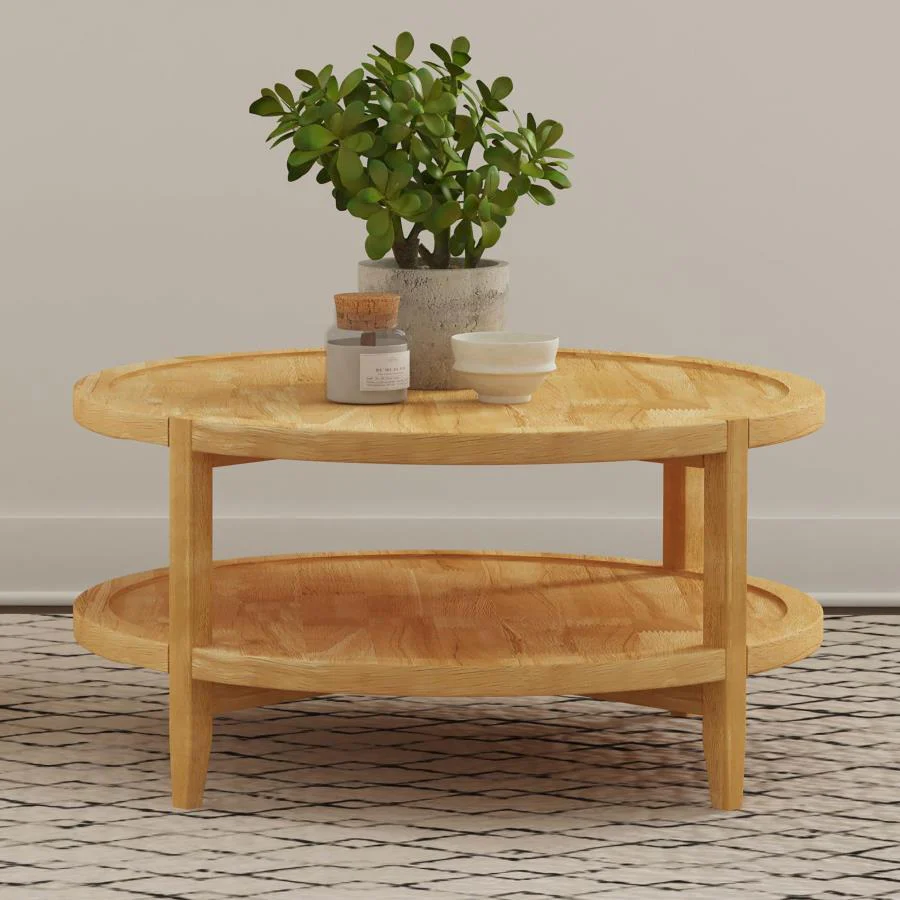 Camillo - Round Solid Wood Table - Image 4