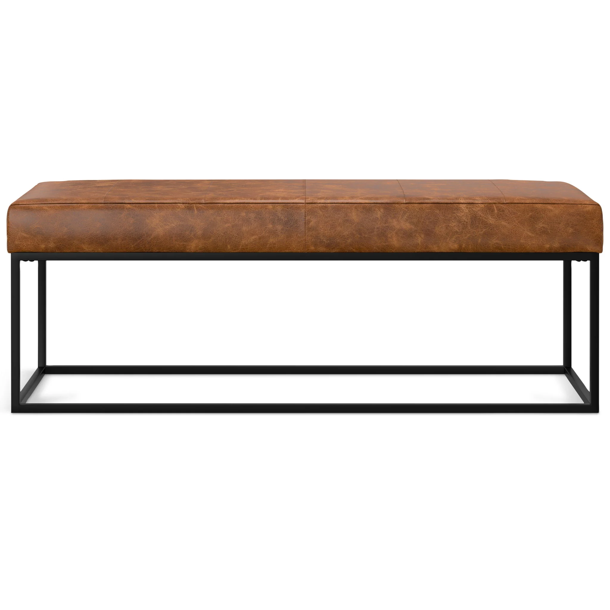 Candice - Ottoman Bench - Tan / Black - Image 6