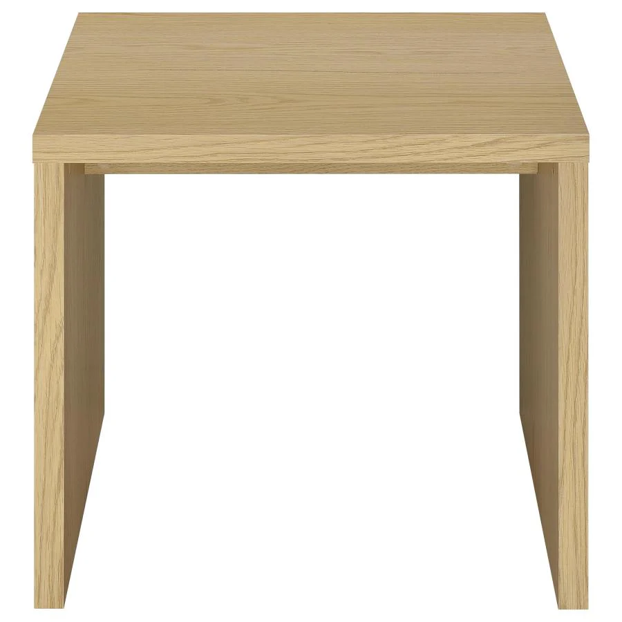 Canoga - Engineered Wood Accent Side End Table - Light Oak - Image 3